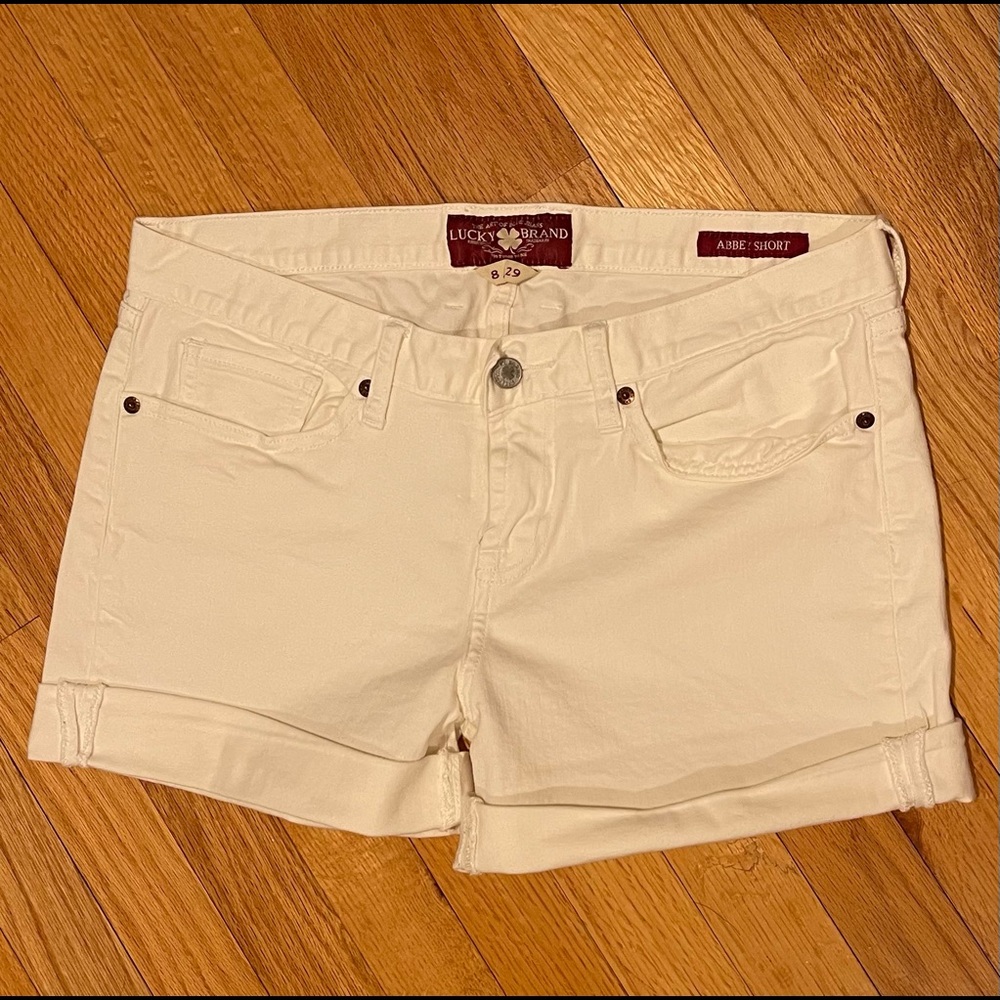 Lucky Brand White Denim Shorts